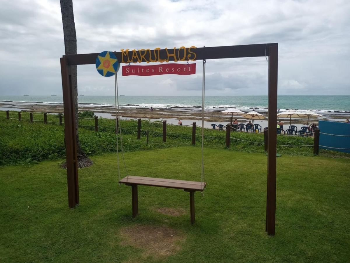 Estudio Marulhos, Varanda Com Vista De Mar E Parque Aquatico, A Beira-Mar Mar De Muro Alto, Com Wi-Fi, Restaurante, Estacionamento E A 10' De Pôrto das Galinhas מראה חיצוני תמונה
